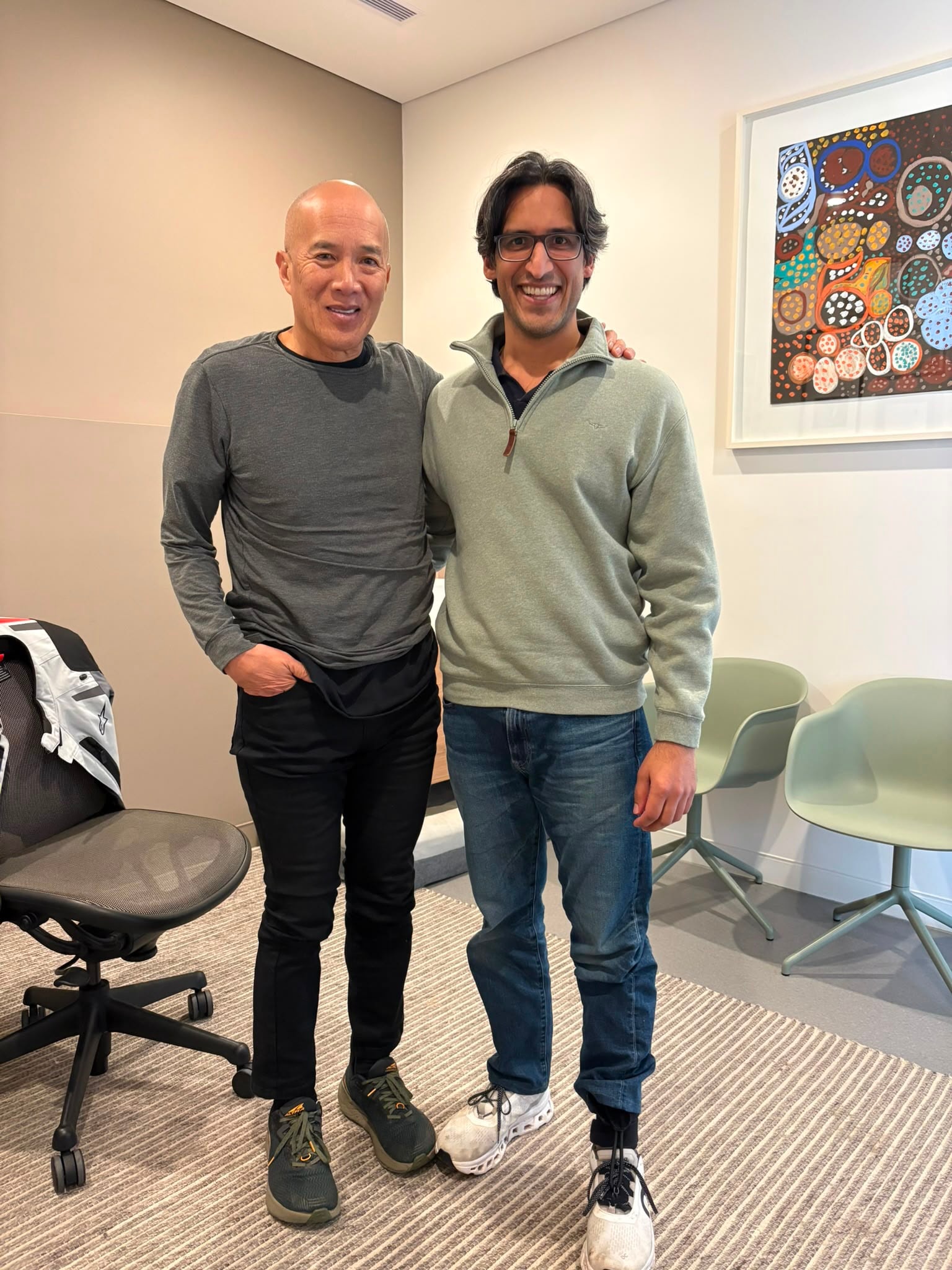 Globally renowned Dr Charlie Teo with Founder Sanjay Gidwani